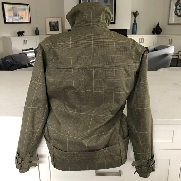 The North Face Ski Snow Board Plaid Jacket w RECCO & Detachable Hood Green - Picture 6 of 16